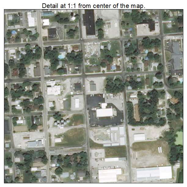 Millstadt, Illinois aerial imagery detail