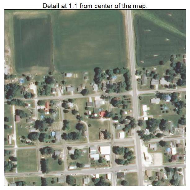 Milton, Illinois aerial imagery detail