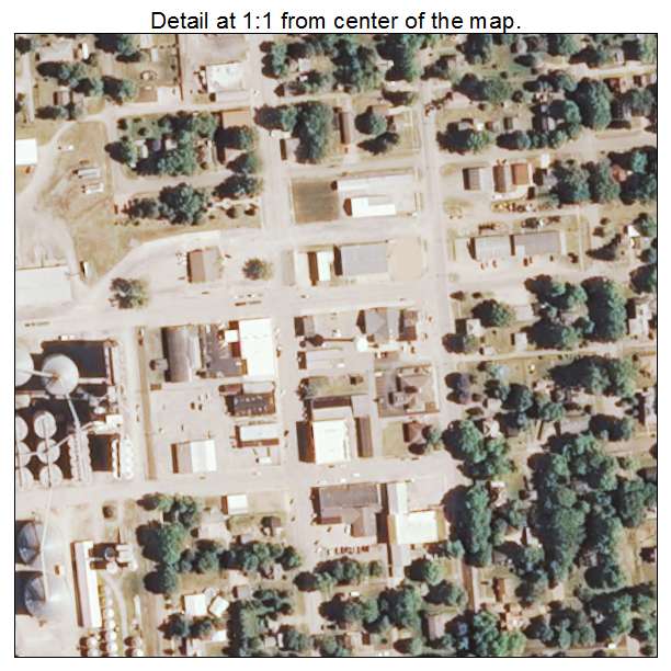 Minier, Illinois aerial imagery detail