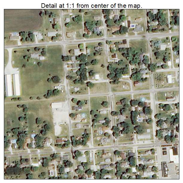 Minonk, Illinois aerial imagery detail