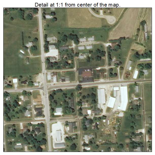 Modesto, Illinois aerial imagery detail