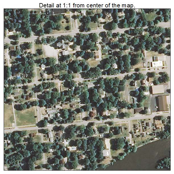 Momence, Illinois aerial imagery detail