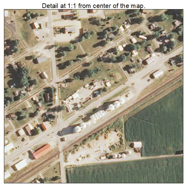 Montrose, Illinois aerial imagery detail