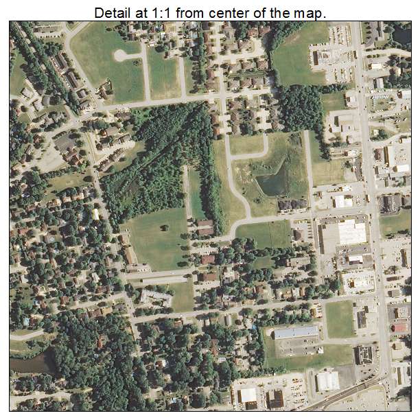 Morris, Illinois aerial imagery detail