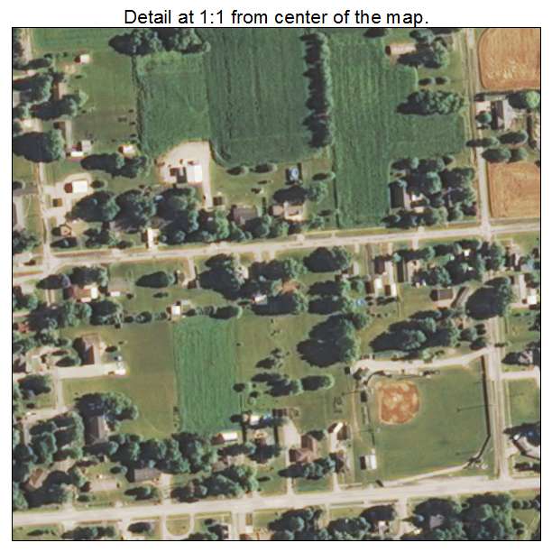 Morrisonville, Illinois aerial imagery detail