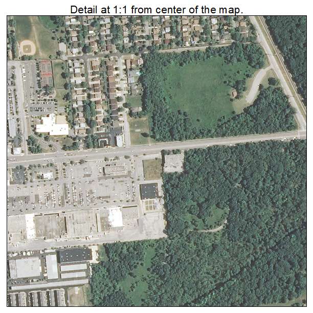Morton Grove, Illinois aerial imagery detail
