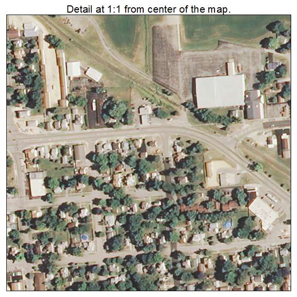 Mount Morris, Illinois aerial imagery detail
