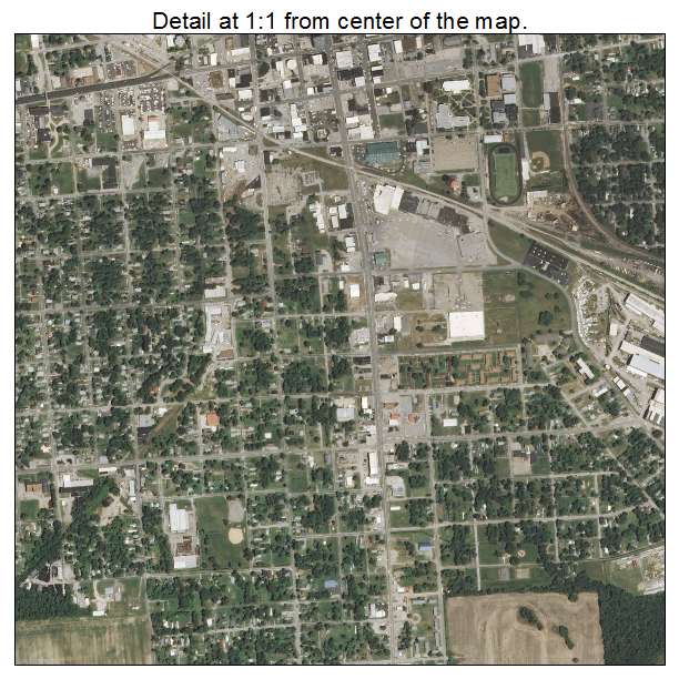 Mount Vernon, Illinois aerial imagery detail
