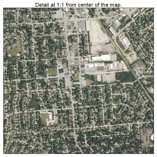 Mundelein, Illinois aerial imagery detail