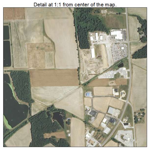 Nashville, Illinois aerial imagery detail