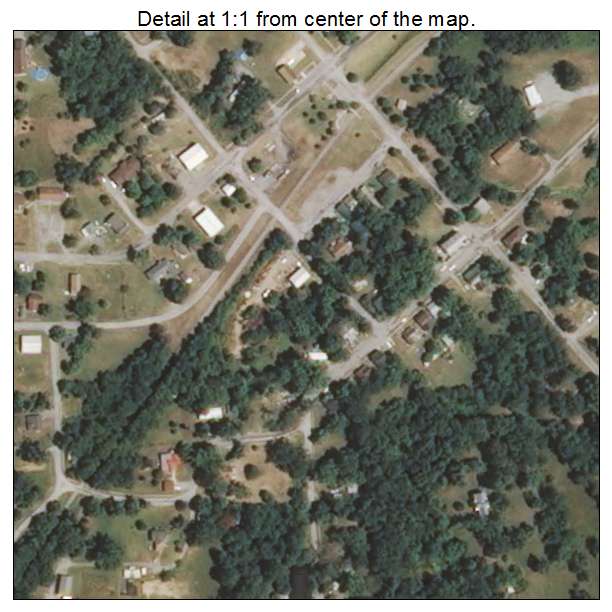 New Burnside, Illinois aerial imagery detail