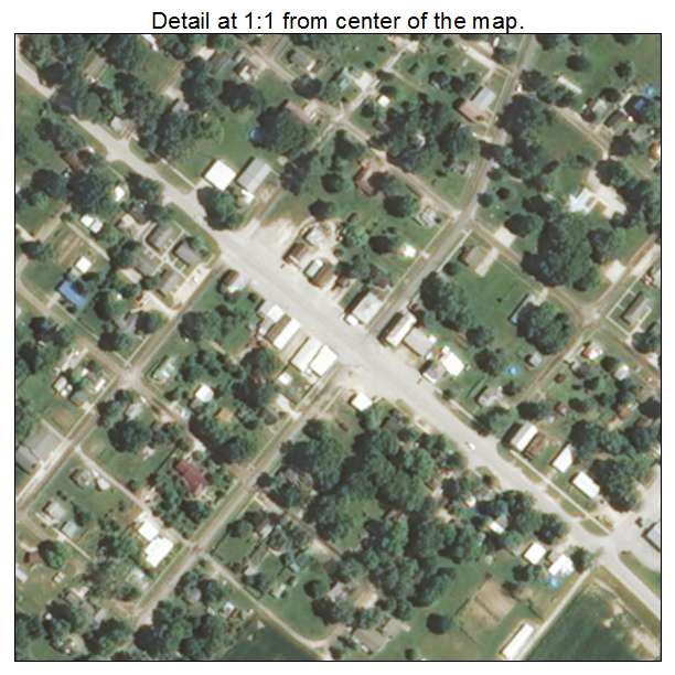 New Canton, Illinois aerial imagery detail