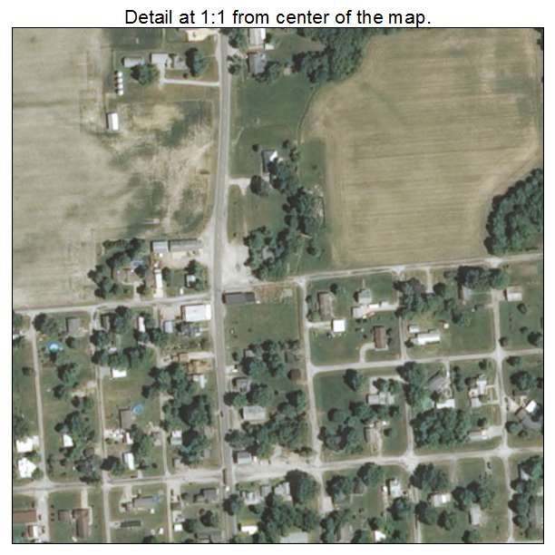 New Minden, Illinois aerial imagery detail