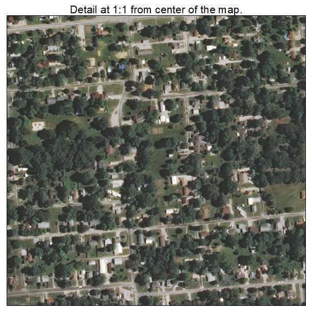 Newton, Illinois aerial imagery detail