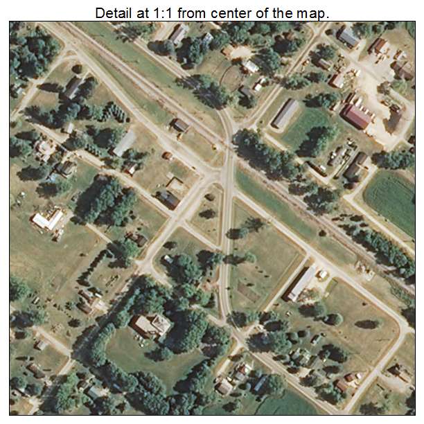 Nora, Illinois aerial imagery detail