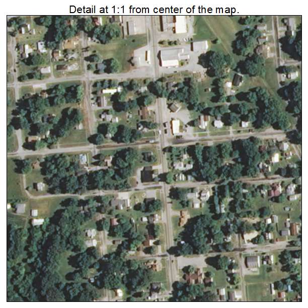 Norris City, Illinois aerial imagery detail