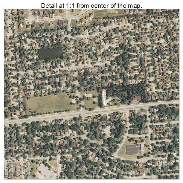 North Aurora, Illinois aerial imagery detail