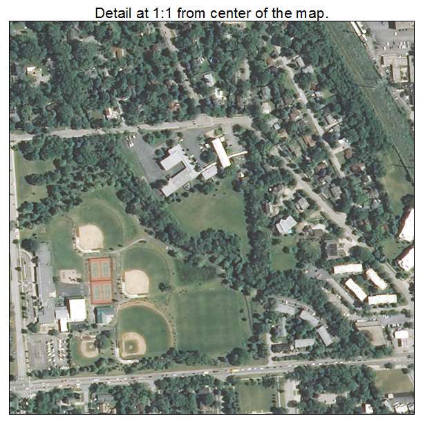 Northfield, Illinois aerial imagery detail