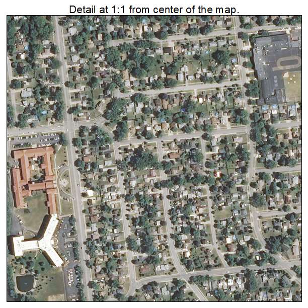 Northlake, Illinois aerial imagery detail