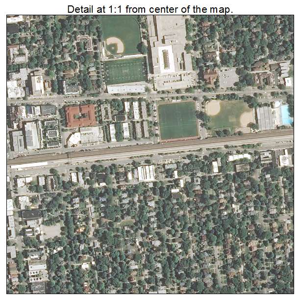 Oak Park, Illinois aerial imagery detail