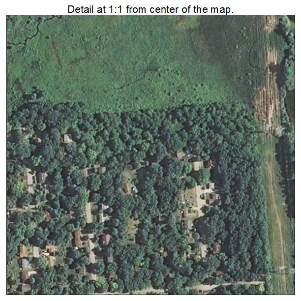 Oakwood Hills, Illinois aerial imagery detail
