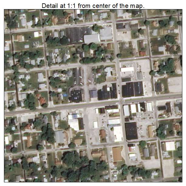 Oblong, Illinois aerial imagery detail