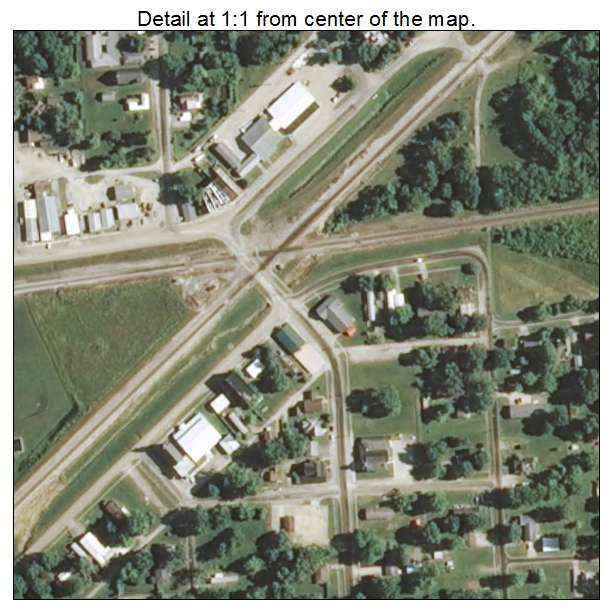 Odin, Illinois aerial imagery detail