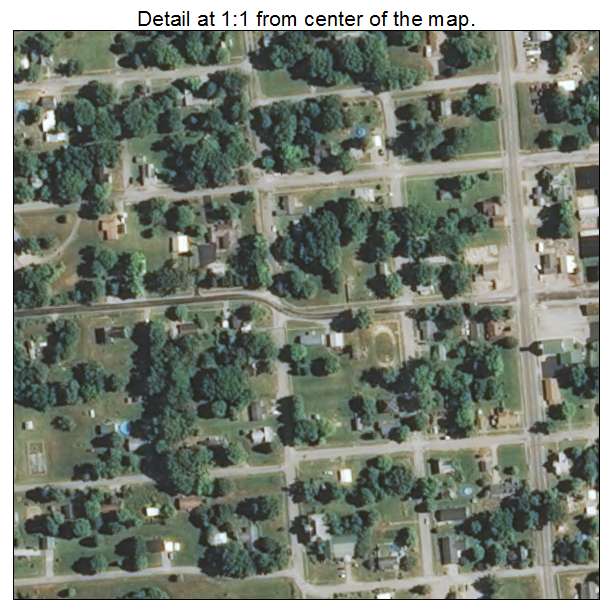 Omaha, Illinois aerial imagery detail