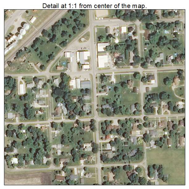 Oneida, Illinois aerial imagery detail