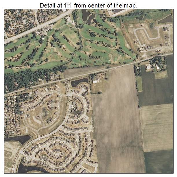 Oswego, Illinois aerial imagery detail