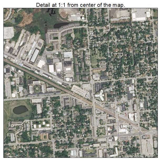 Palatine, Illinois aerial imagery detail
