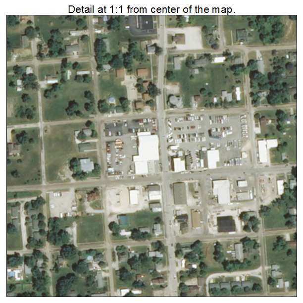 Palmyra, Illinois aerial imagery detail