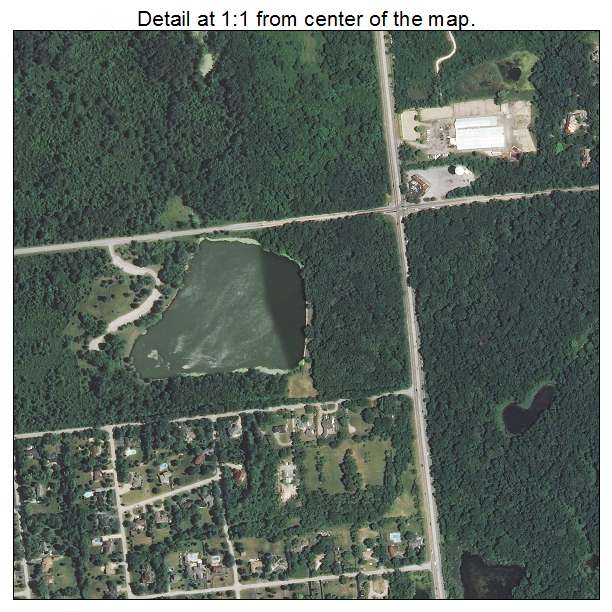 Palos Park, Illinois aerial imagery detail