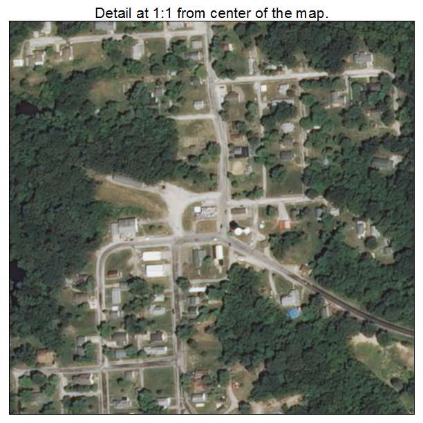 Panama, Illinois aerial imagery detail