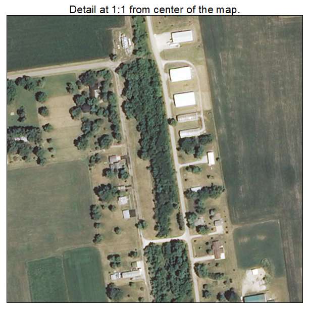 Panola, Illinois aerial imagery detail