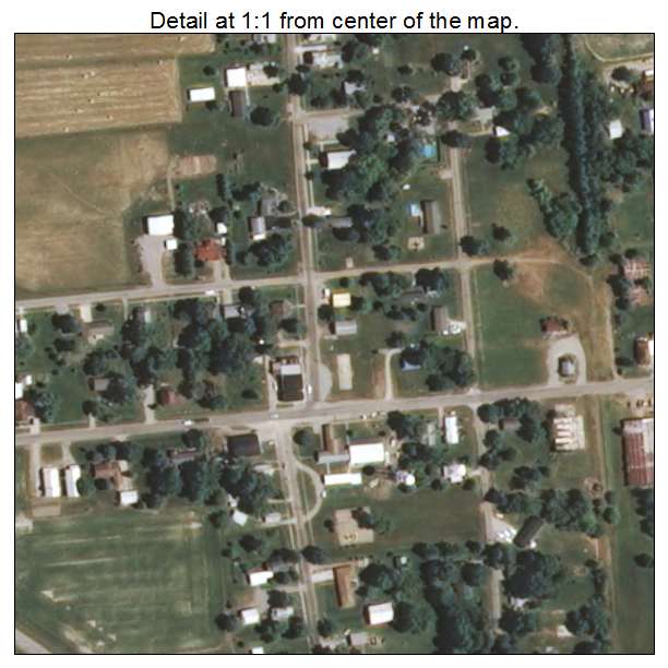 Parkersburg, Illinois aerial imagery detail