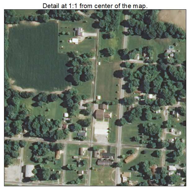 Patoka, Illinois aerial imagery detail