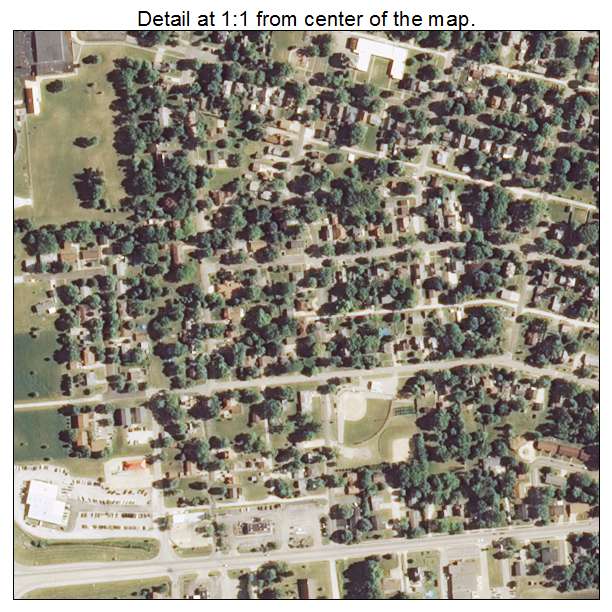 Paxton, Illinois aerial imagery detail