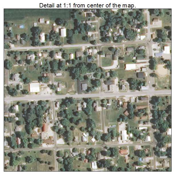 Payson, Illinois aerial imagery detail