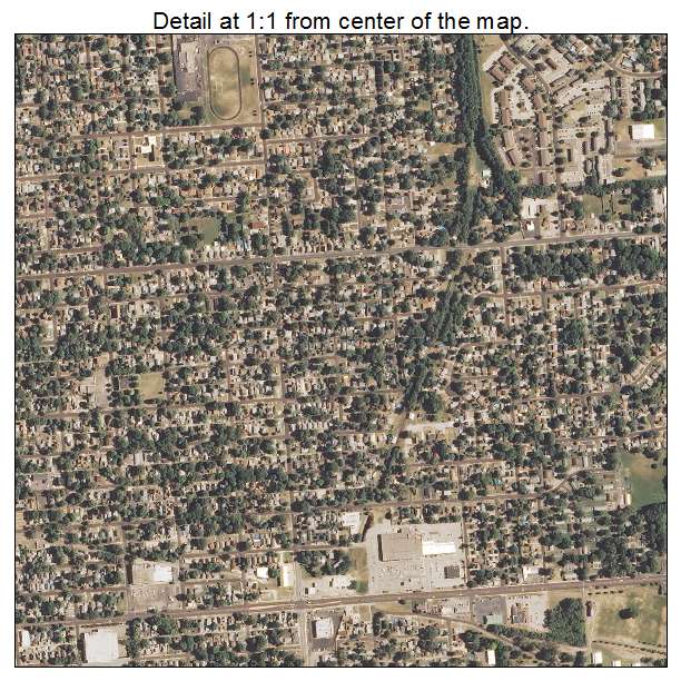 Pekin, Illinois aerial imagery detail
