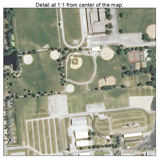 Peotone, Illinois aerial imagery detail