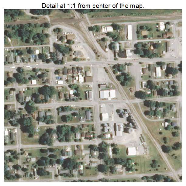 Percy, Illinois aerial imagery detail