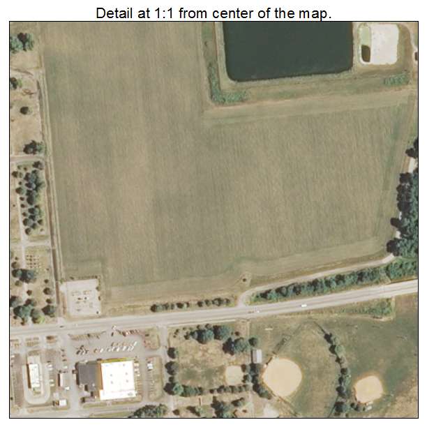 Petersburg, Illinois aerial imagery detail
