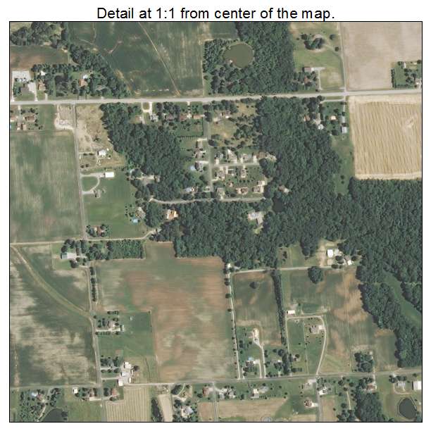 Pierron, Illinois aerial imagery detail