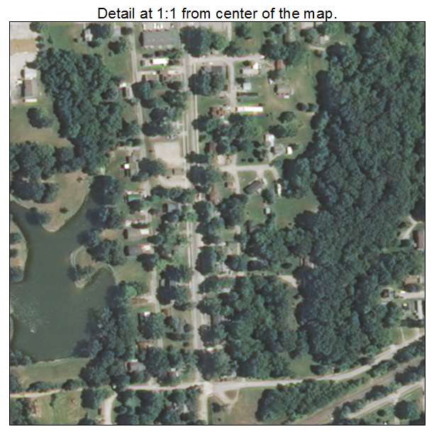 Pocahontas, Illinois aerial imagery detail
