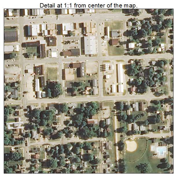 Polo, Illinois aerial imagery detail