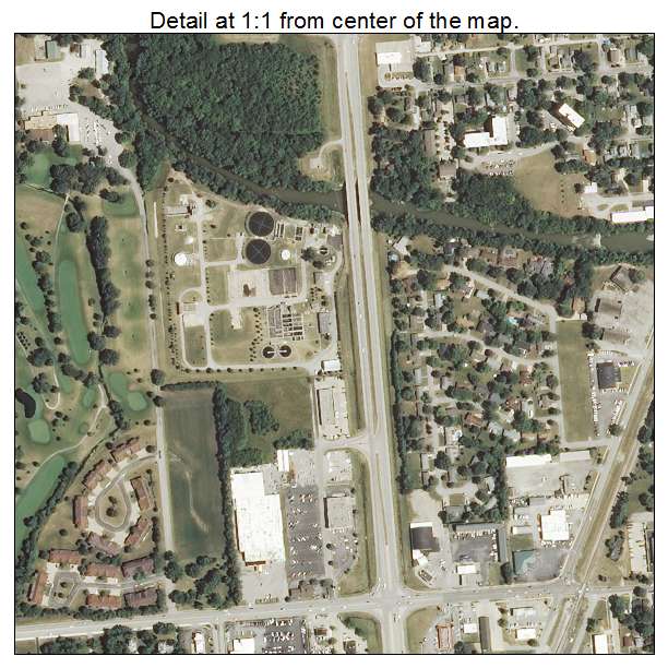 Pontiac, Illinois aerial imagery detail