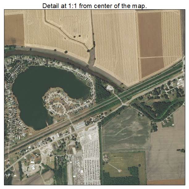 Pontoon Beach, Illinois aerial imagery detail