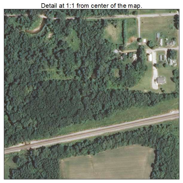Pontoosuc, Illinois aerial imagery detail