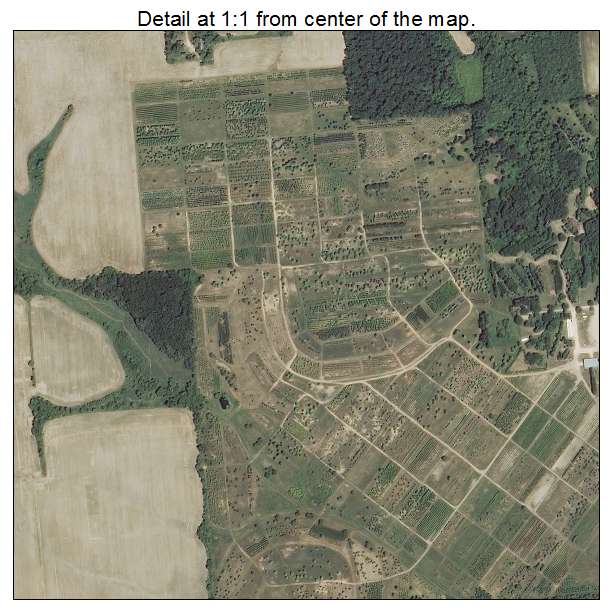 Aerial Photography Map of Poplar Grove, IL Illinois